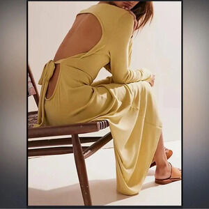 NWOT free people beach Aubre Open-Back Essential Maxi dress